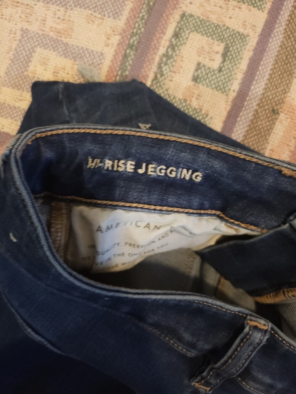 AMERICAN EAGLE Hi-Rise Jegging Distressed Size 8 Regular Women's Skinny Jeans - Picture 10 of 12